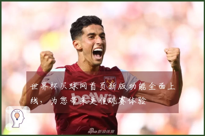 世界杯买球网首页新版功能全面上线，为您带来更佳观赛体验
